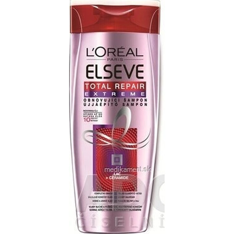 CHAMPÚ ELSÉVE TOTAL REPAIR EXTREME 1×250 ml, champú regenerador