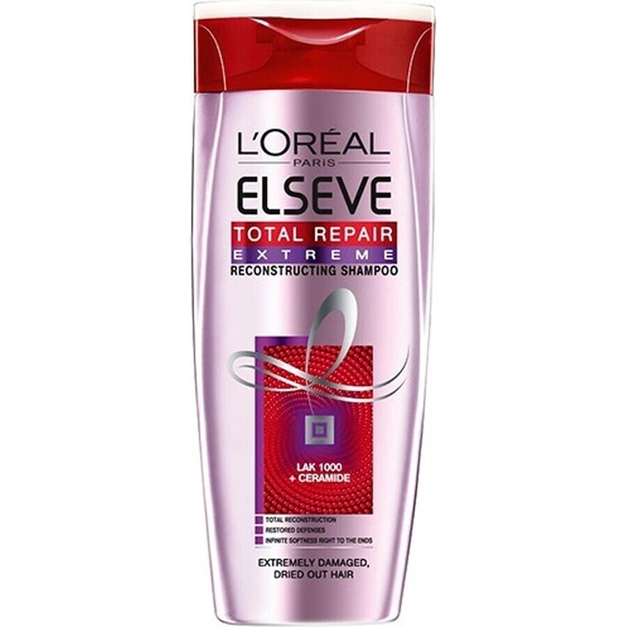 CHAMPÚ ELSÉVE TOTAL REPAIR EXTREME 1×250 ml, champú regenerador