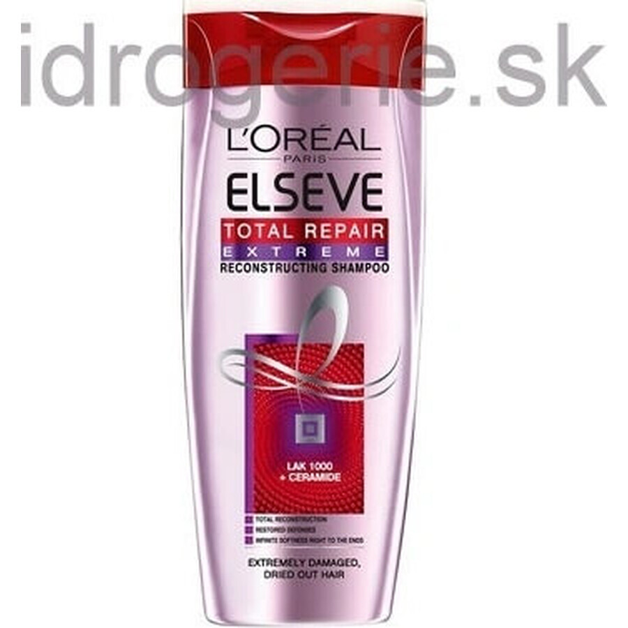 CHAMPÚ ELSÉVE TOTAL REPAIR EXTREME 1×250 ml, champú regenerador