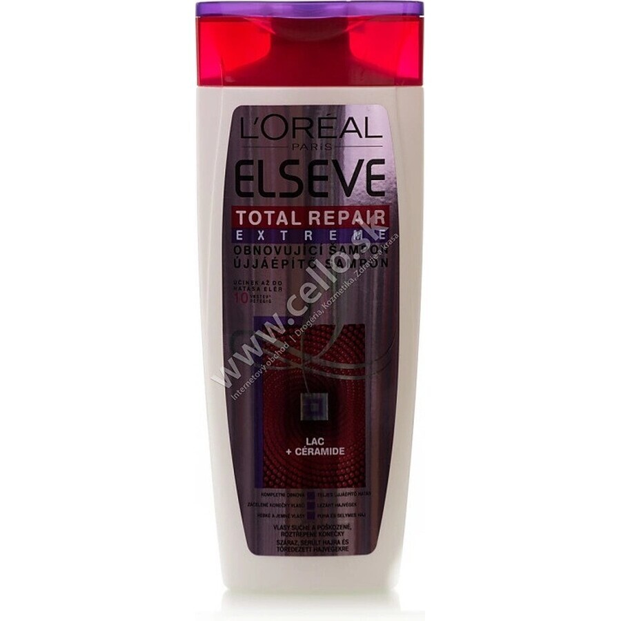 CHAMPÚ ELSÉVE TOTAL REPAIR EXTREME 1×250 ml, champú regenerador