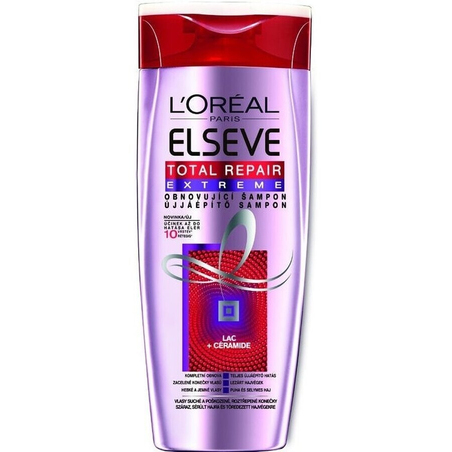 CHAMPÚ ELSÉVE TOTAL REPAIR EXTREME 1×250 ml, champú regenerador