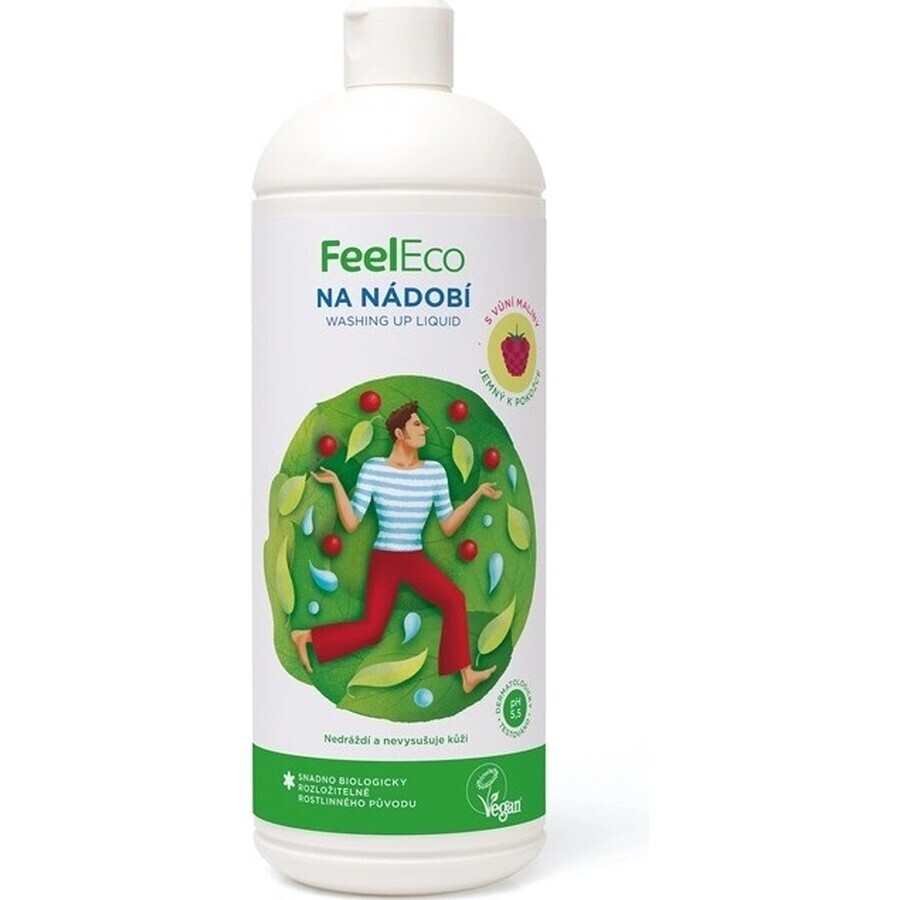 Feel Eco Dishwashing Liquid Raspberry 1×1000 ml, detersivo per piatti