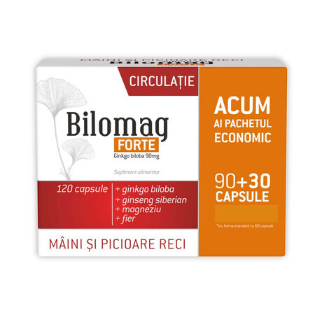 Bilomag forte Circolazione, 120 capsule, Schiacciato