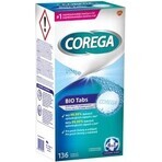 COREGA BIO Tabs 1x136 pcs, tablets for cleaning dentures