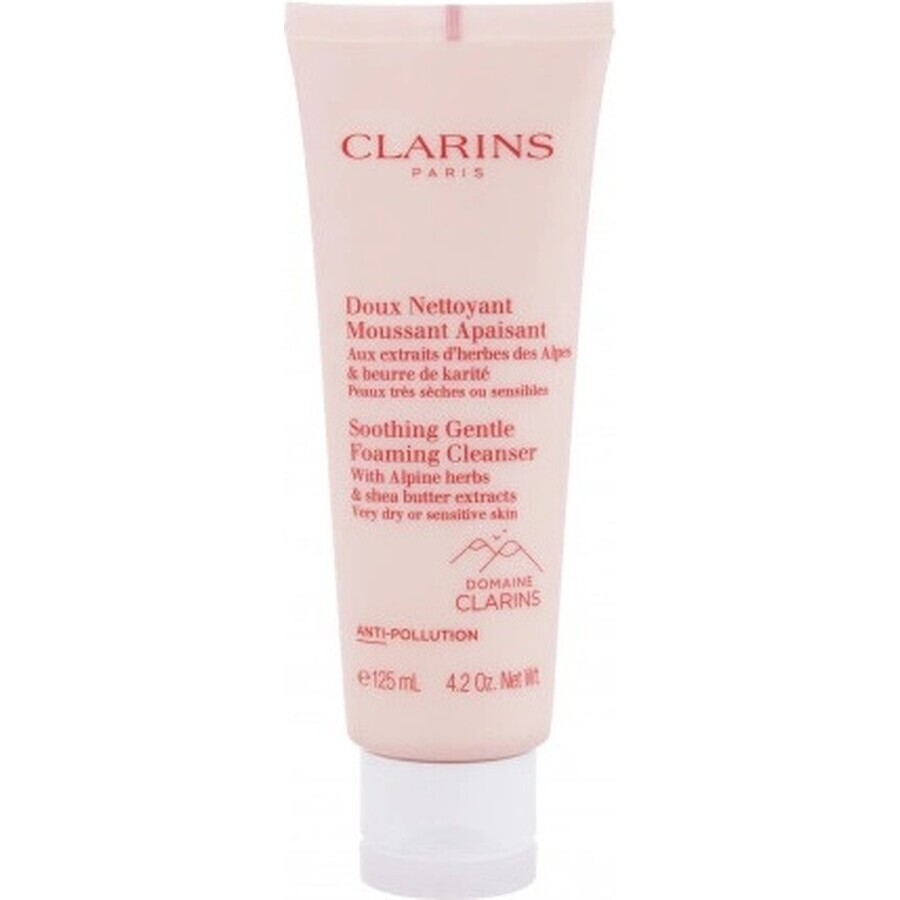 Clarins Schiuma detergente delicata per pelli da molto secche a sensibili 1×125 ml, Schiuma detergente