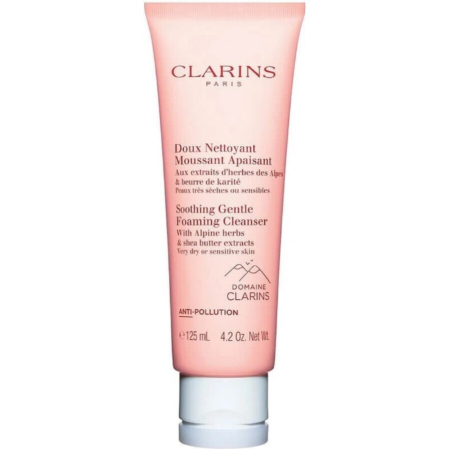 Clarins Schiuma detergente delicata per pelli da molto secche a sensibili 1×125 ml, Schiuma detergente