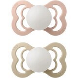 Succhietti in silicone BIBS Supreme 2pz 1×1 pz - misura 1, blush nighttime/vanilla nighttime