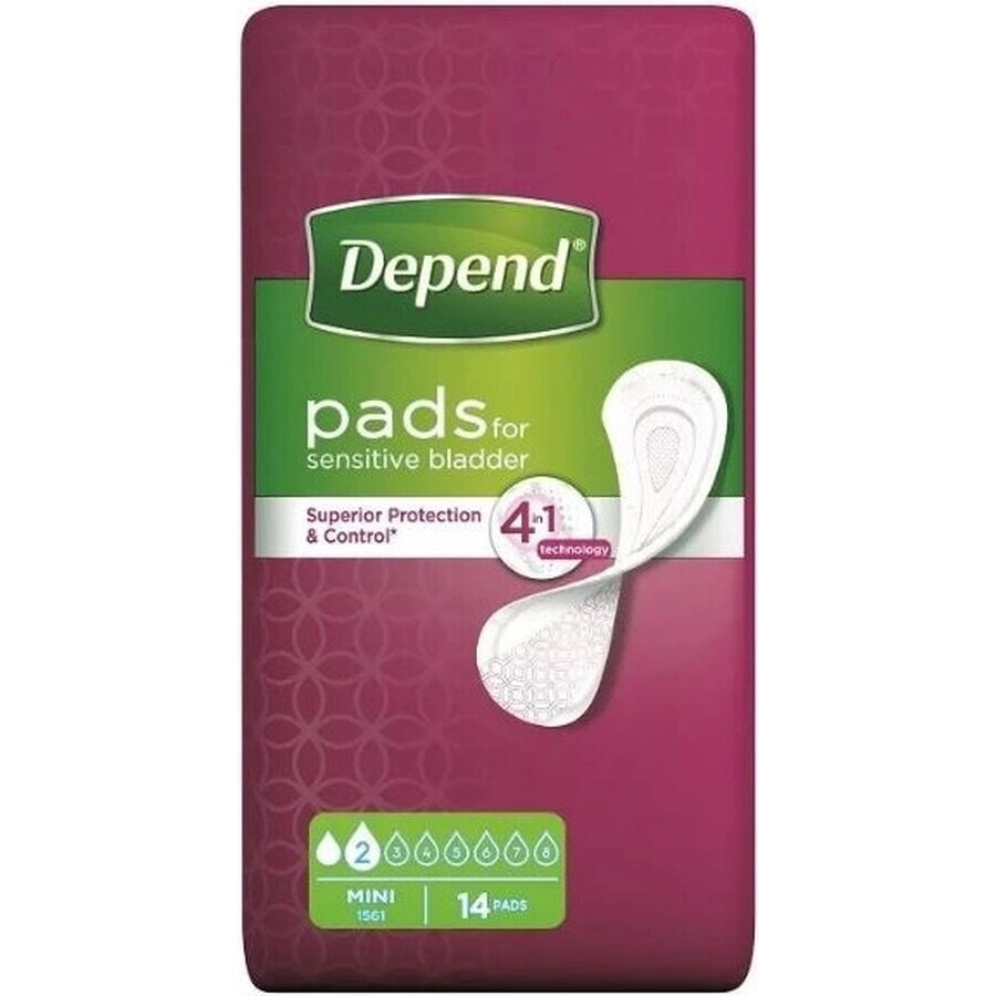 DEPEND MINI 1×14 stuks, incontinentiemateriaal