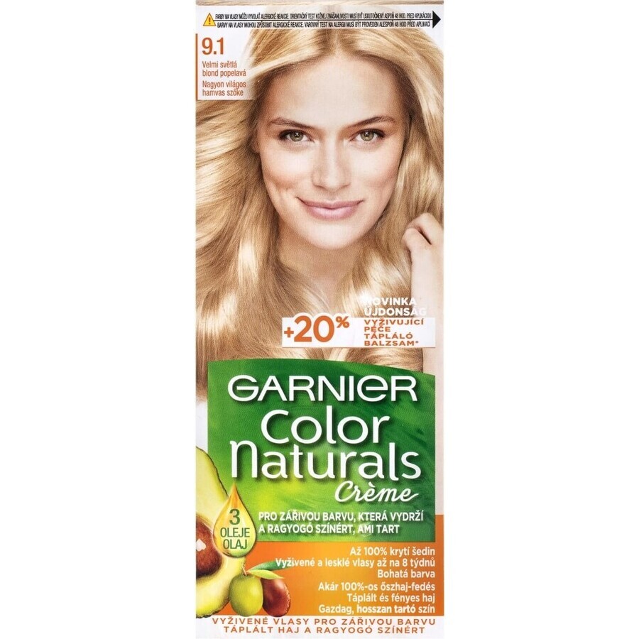 Garnier Color Naturals colore permanente per capelli 4 Castano Medio 1×1 pezzo, colore per capelli