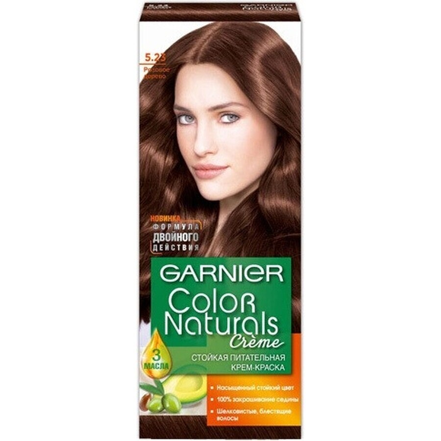 Garnier Color Naturals colore permanente per capelli 4 Castano Medio 1×1 pezzo, colore per capelli