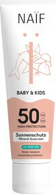 NA&#207;F Crema protettiva solare SPF 50 per bambini e neonati senza profumo 1&#215;100 ml, protezione solare