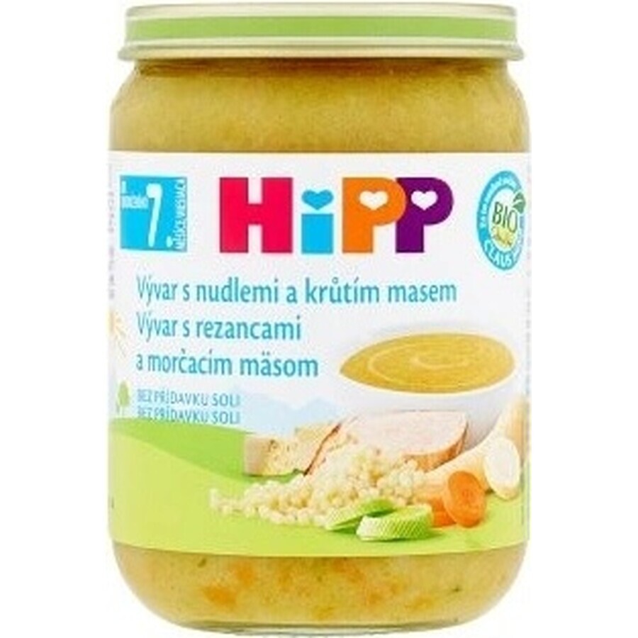 HIPP BIO VIVAR CU CURCAN ȘI CARNE DE CURCAN 1×190g, starter, bulion