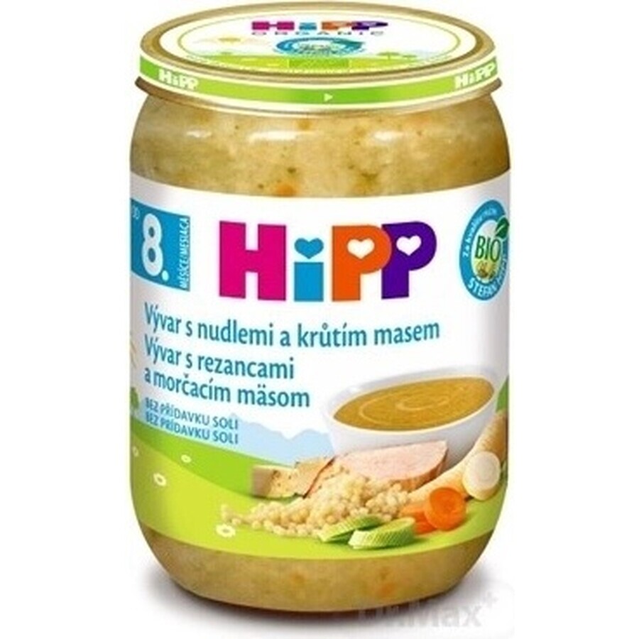 HIPP BIO VIVAR CU CURCAN ȘI CARNE DE CURCAN 1×190g, starter, bulion