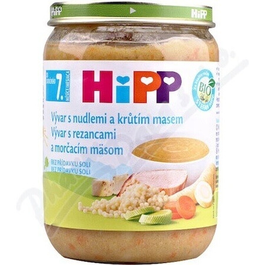 HIPP BIO VIVAR CU CURCAN ȘI CARNE DE CURCAN 1×190g, starter, bulion