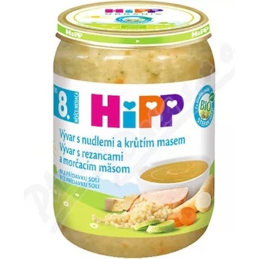 HIPP BIO VIVAR CU CURCAN ȘI CARNE DE CURCAN 1×190g, starter, bulion