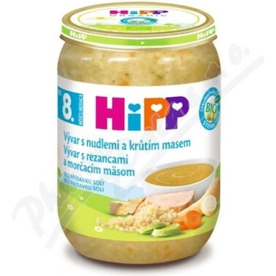 HIPP BIO VIVAR CU CURCAN ȘI CARNE DE CURCAN 1×190g, starter, bulion