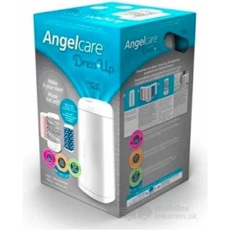 Angelcare Dress Up Angelcare cestino per pannolini + 1 scatola 1×1 set, 1× cestino + 1× scatola, è necessario acquistare la copertina Dress up