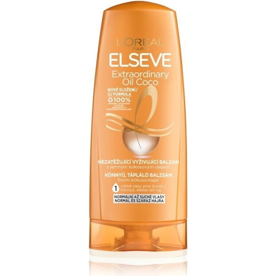 L'Oréal Paris Elseve Elseve Extraordinary Oil Balm, 200 ml 1×200 ml, pour cheveux secs