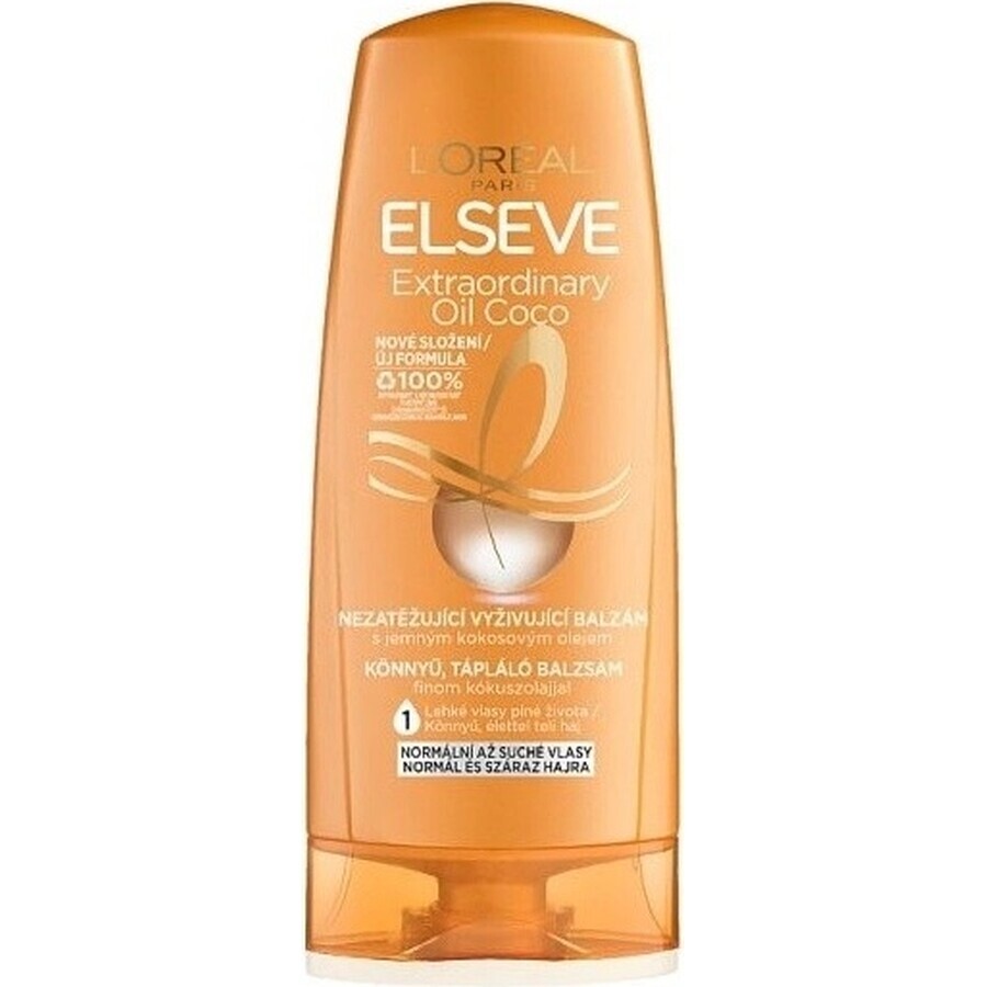 L'Oréal Paris Elseve Elseve Extraordinary Oil Balm, 200 ml 1×200 ml, pour cheveux secs