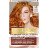 L'Oréal Paris Excellence Nudes Koper 8UR Universeel Licht Koper 1×1 st, permanente haarkleuring