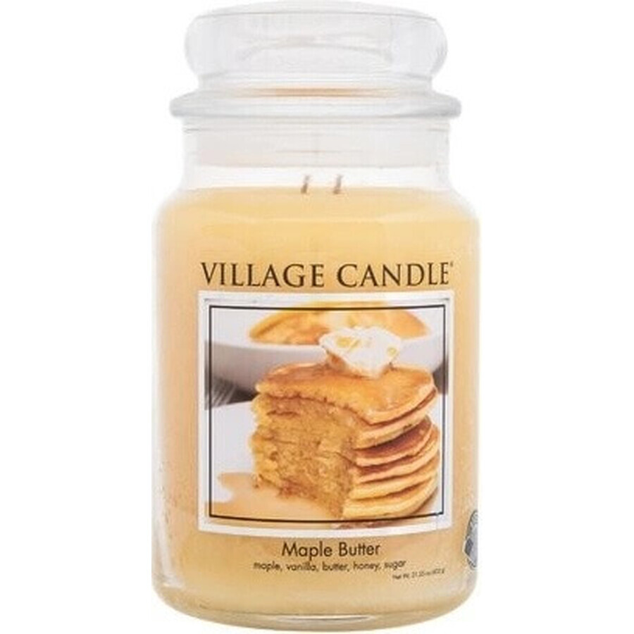 Village Candle Scented candle in glass - Maple Butter - Maple syrup, medium 1×1 pc, scented candle