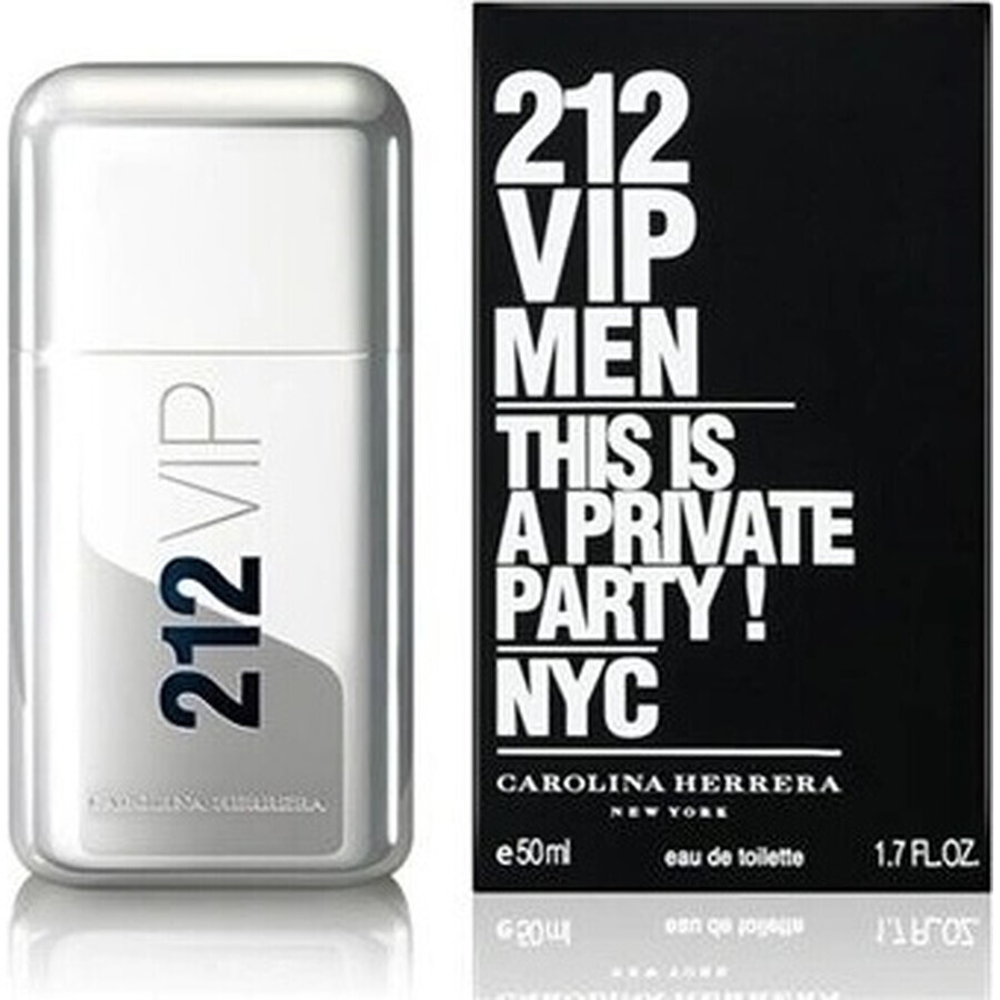 Carolina Herrera 212 Vip Uomo Edt 50ml 1×50 ml, Eau de toilette