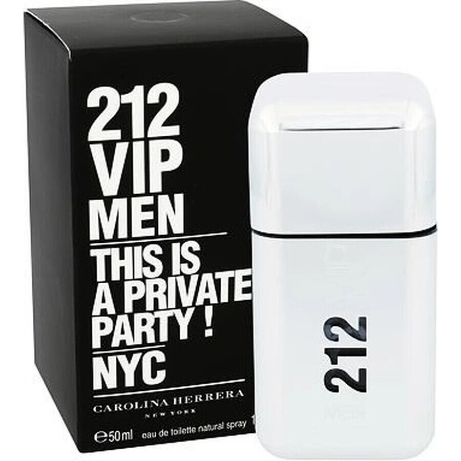 Carolina Herrera 212 Vip Uomo Edt 50ml 1×50 ml, Eau de toilette