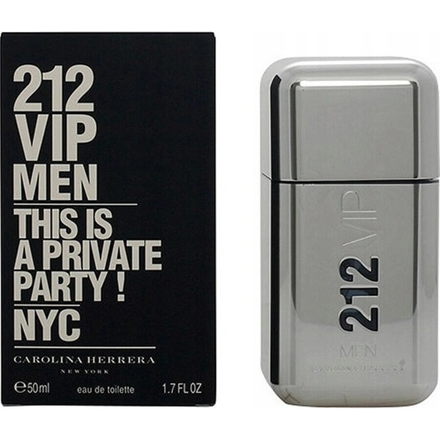 Carolina Herrera 212 Vip Uomo Edt 50ml 1×50 ml, Eau de toilette