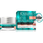 Eveline Hyaluron Clinic Crema de Día y Noche 30+ 1×50 ml, crema profundamente hidratante para las primeras arrugas