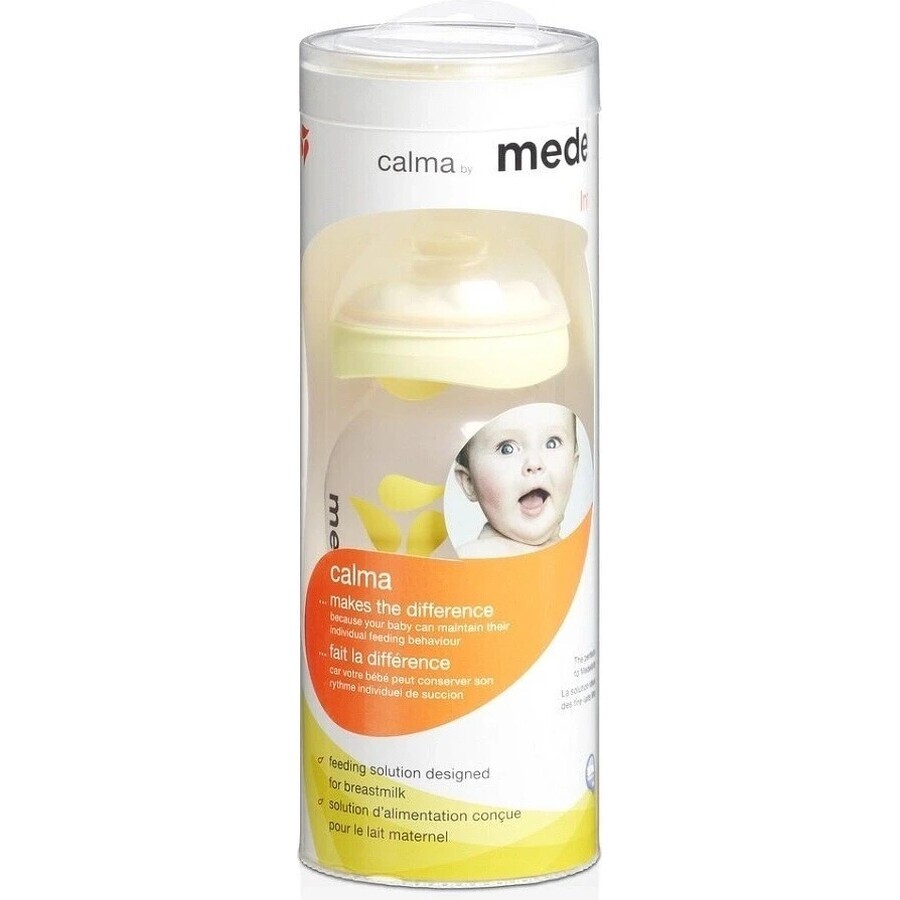 Medela biberon pentru copii alăptați Calma - cu biberon 150 ml 1×150 ml, biberon pentru copii alăptați