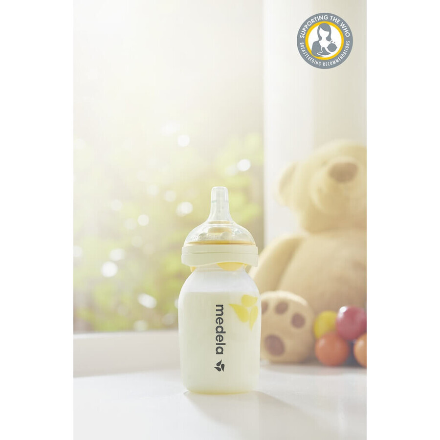 Medela biberon pentru copii alăptați Calma - cu biberon 150 ml 1×150 ml, biberon pentru copii alăptați