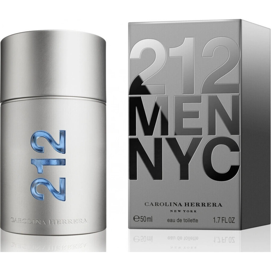 Carolina Herrera 212 Uomo Edt 50ml 1×50 ml, Eau de toilette