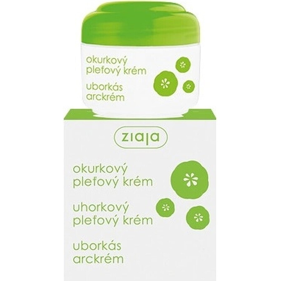 Ziaja - trattamento viso con estratto di polpa di cetriolo per pelle grassa, mista 1×50 ml, crema viso