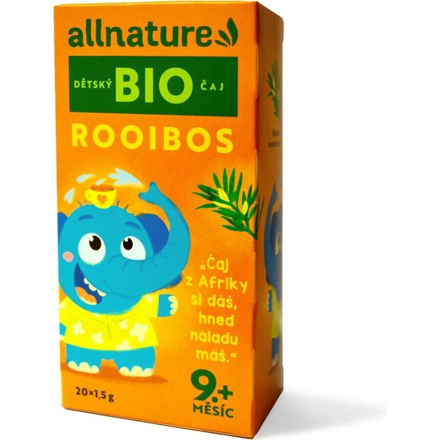 Allnature Biologische Kinderthee Rooibos 20×1,5 g, kruidenthee