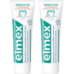 ELMEX Sensitive Duo Dentifricio 2×75 ml, dentifricio