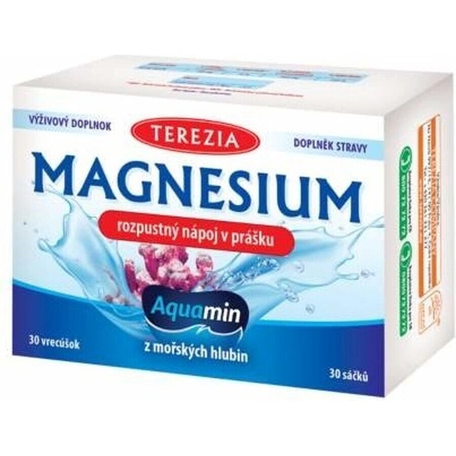 TEREZIA MAGNESIUM oplosbaar drinkpoeder 30×6 g, voedingssupplement