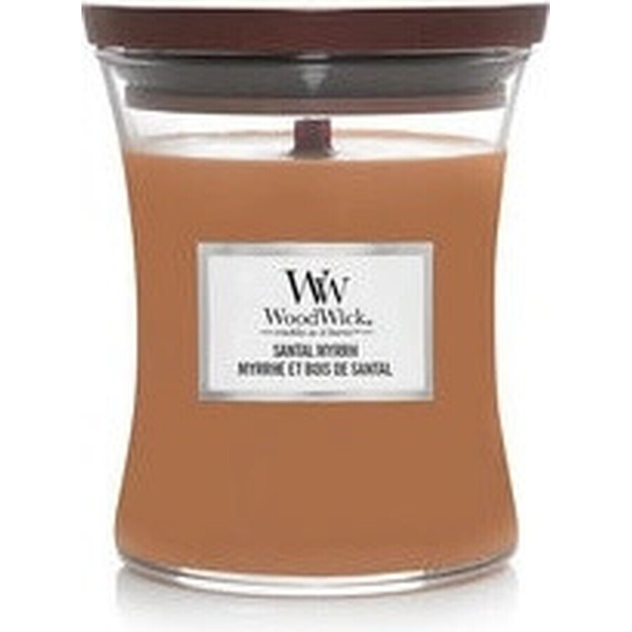 WoodWick Sandalwood Myrrh Medium Candle 1×275 g, scented candle