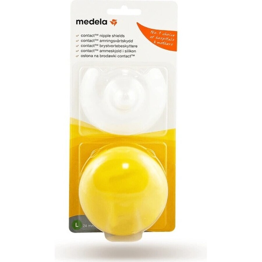 Medela Contact breastfeeding caps - M (20 mm) 1×1 pc, breastfeeding caps