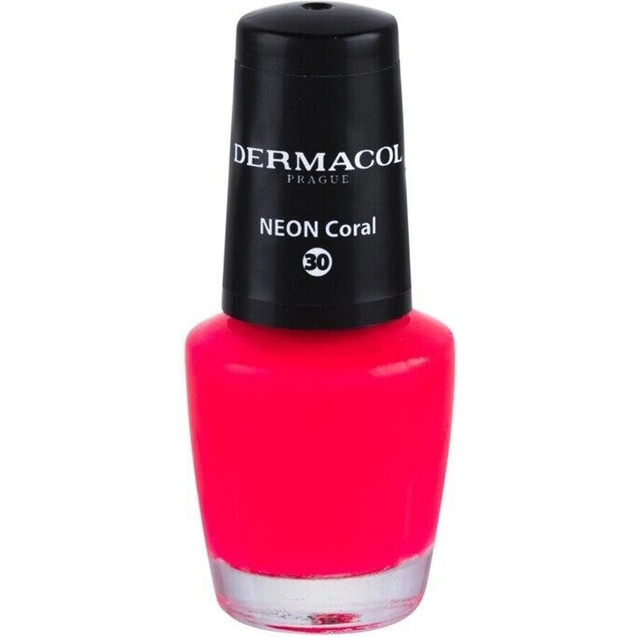 Dermacol Nagellak Neon Coral No.30 1×5 ml, nagellak