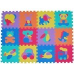 FOAM MASTER TRADING Foam mat animale și vehicule 1×9 buc, spumă puzzle