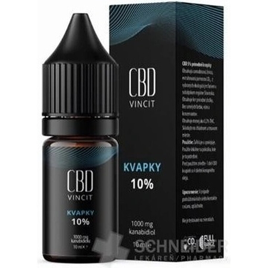 CBD Vincit CBD gotas 10% 1×10 ml 1×10 ml sólo con ingredientes naturales