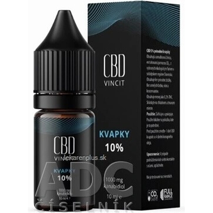 CBD Vincit CBD gotas 10% 1×10 ml 1×10 ml sólo con ingredientes naturales