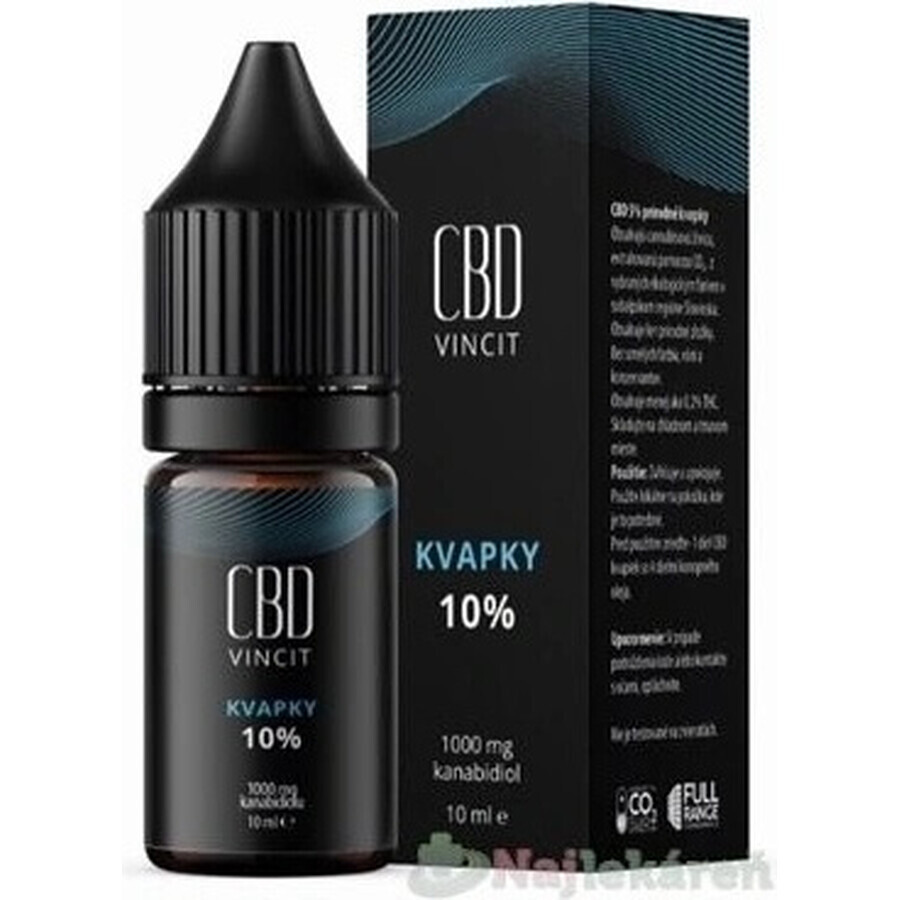 CBD Vincit CBD gotas 10% 1×10 ml 1×10 ml sólo con ingredientes naturales