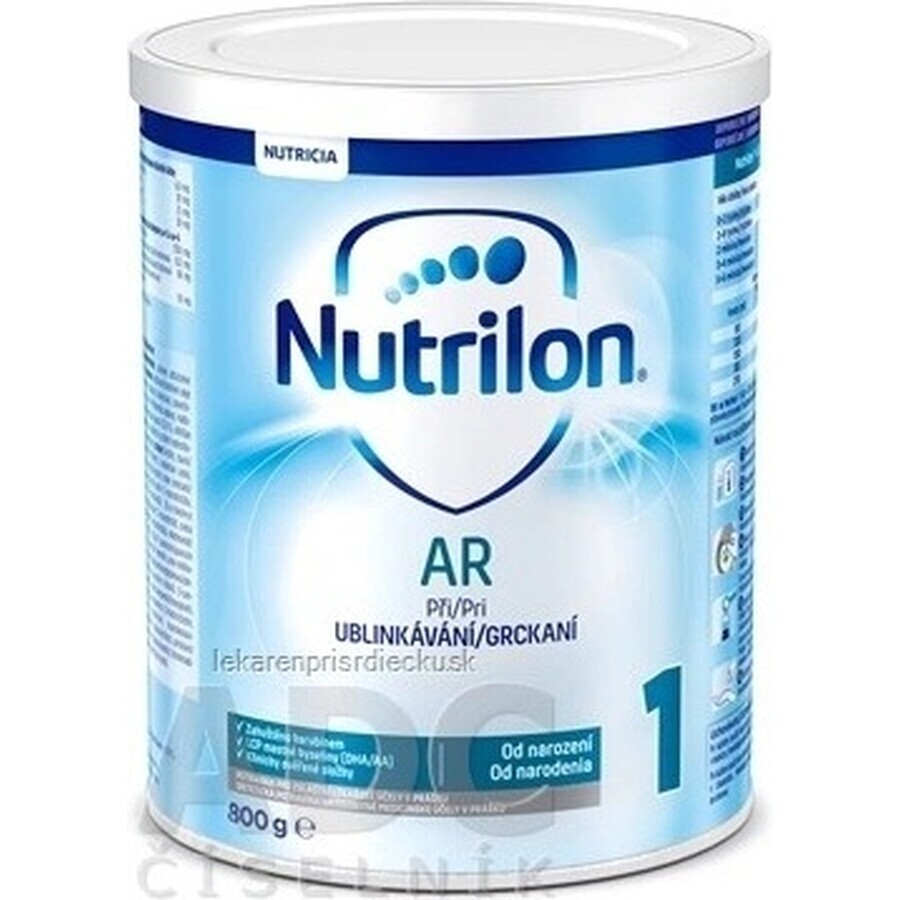 Nutrilon 1 AR 1×800 g, latte artificiale, dalla nascita