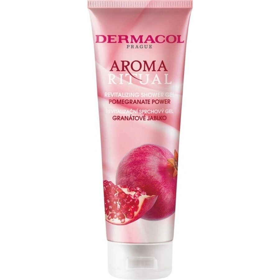 Dermacol Aroma Ritual revitaliserende douchegel Granaatappel 1×250 ml, granaatappelgeur