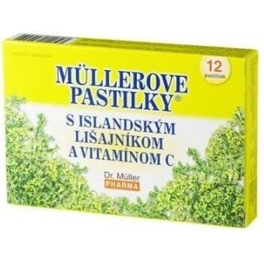 PASTIGLIE DELL'ISOLA DI MÜLLER. LICHENE E VIT. C Senza zucchero 1x12 pz.