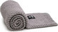 T-TOMI Coperta a maglia Cloud Grey 1&#215;1 pz, coperta a maglia