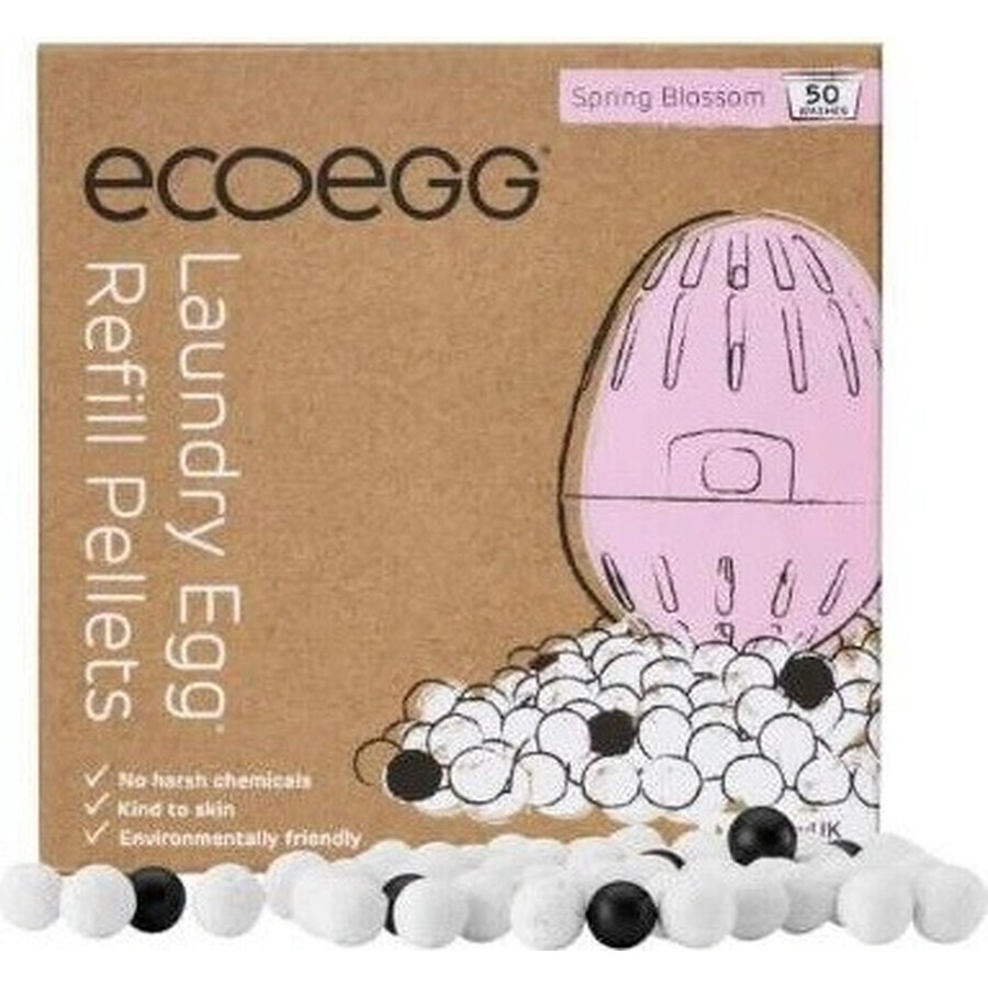 Ecoegg Cartuccia per il lavaggio delle uova - 50 lavaggi Fiori di primavera 1×1 pz, cartuccia per 50 lavaggi