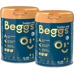 Beggs 2 lapte de urmărire, Beggs box+ pexeso 3×800 g, lapte de urmărire