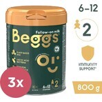 Beggs 2 lapte de urmărire, Beggs box+ pexeso 3×800 g, lapte de urmărire